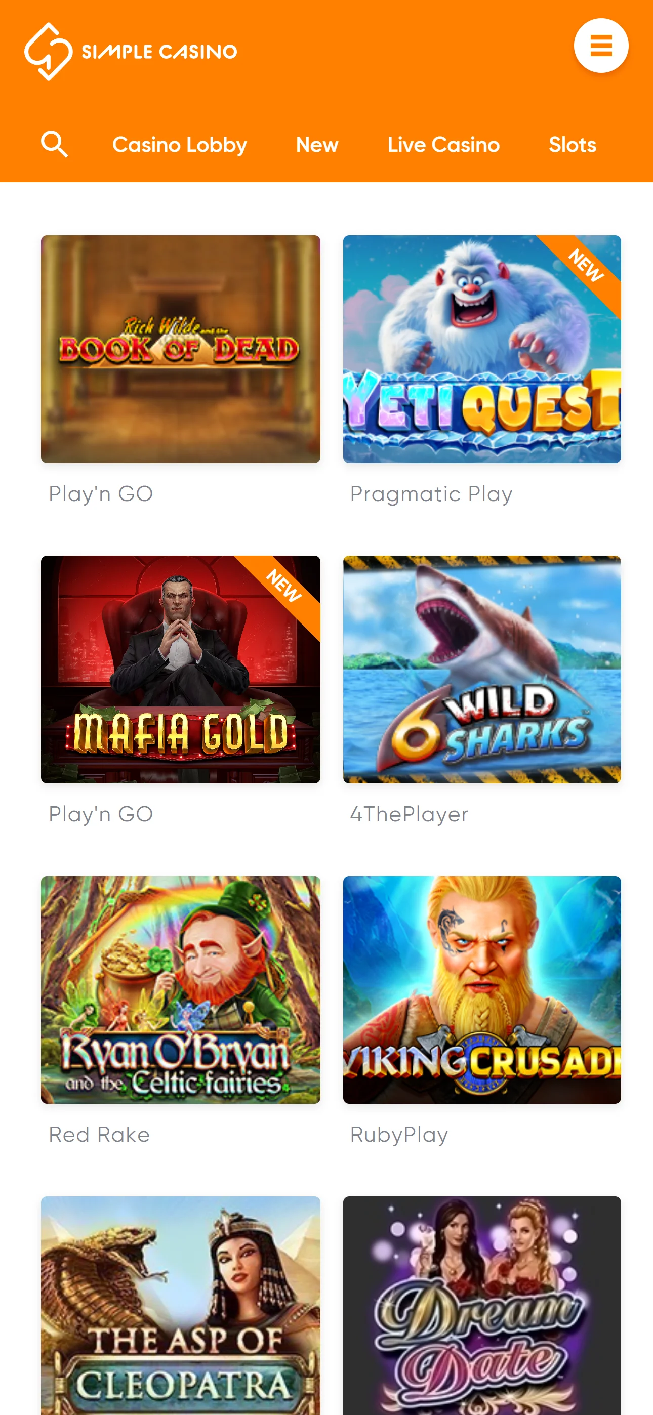 Simple Casino — mobiel